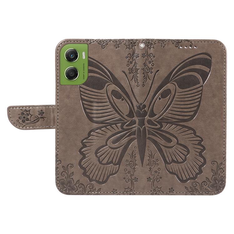 For Motorola Moto G06 4G Swallowtail Butterfly Embossed Leather Phone Case