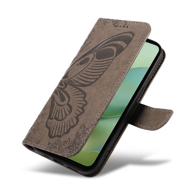 For Motorola Moto G06 4G Swallowtail Butterfly Embossed Leather Phone Case