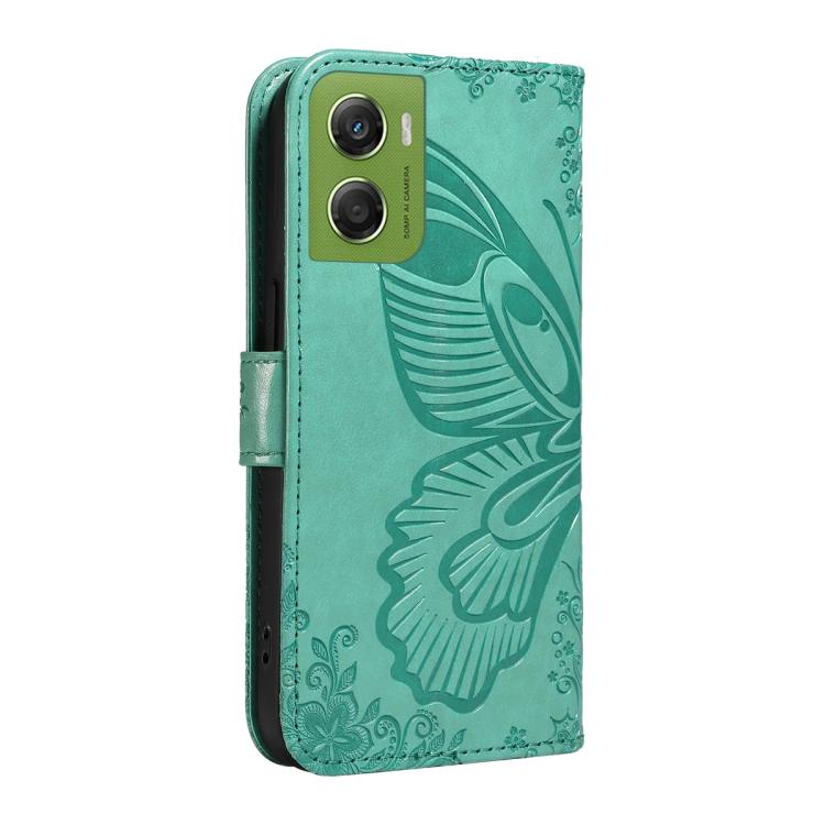For Motorola Moto G06 4G Swallowtail Butterfly Embossed Leather Phone Case