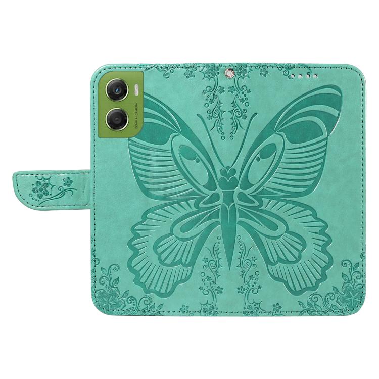 For Motorola Moto G06 4G Swallowtail Butterfly Embossed Leather Phone Case