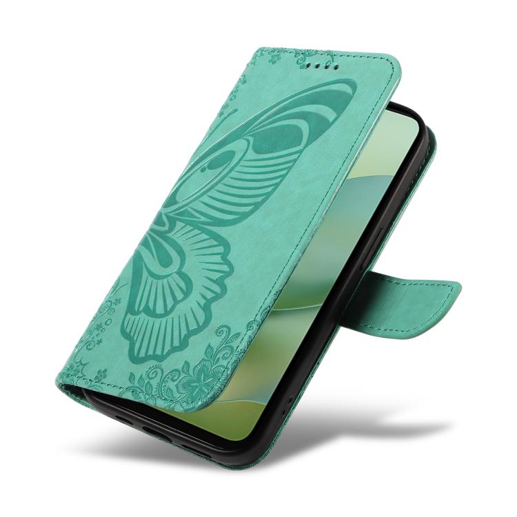 For Motorola Moto G06 4G Swallowtail Butterfly Embossed Leather Phone Case