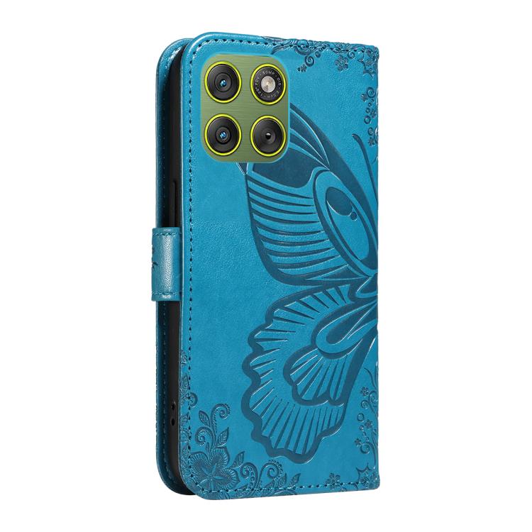For Motorola Edge 70 5G Swallowtail Butterfly Embossed Leather Phone Case