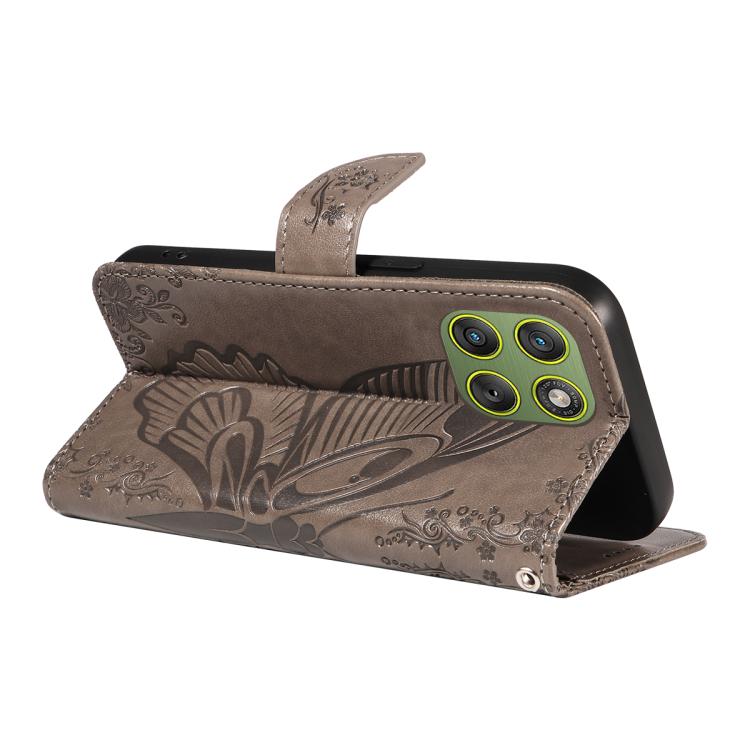 For Motorola Edge 70 5G Swallowtail Butterfly Embossed Leather Phone Case