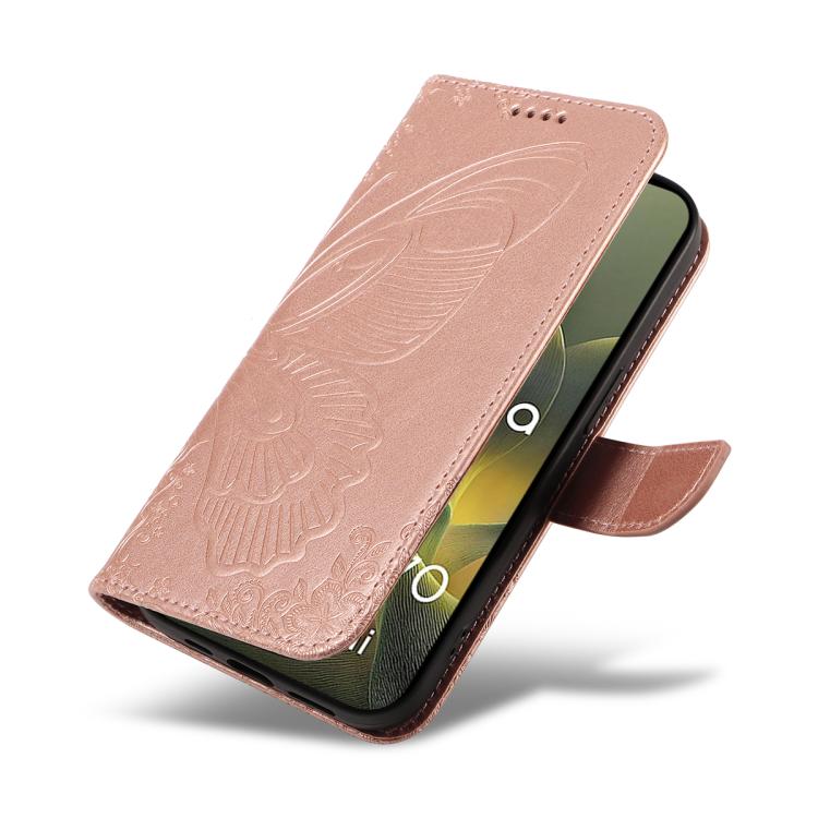 For Motorola Edge 70 5G Swallowtail Butterfly Embossed Leather Phone Case