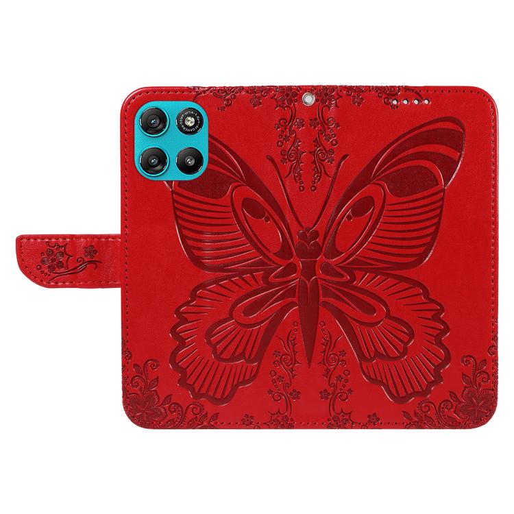 For Motorola Moto G67 Power 5G Swallowtail Butterfly Embossed Leather Phone Case