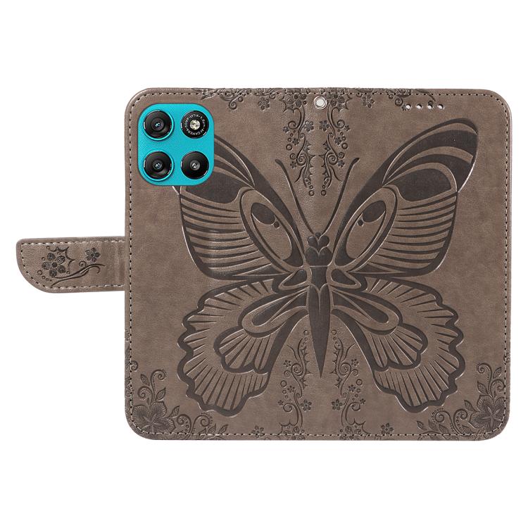 For Motorola Moto G67 Power 5G Swallowtail Butterfly Embossed Leather Phone Case
