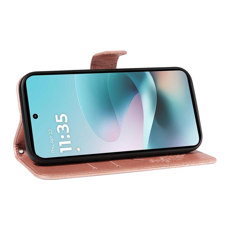 For Motorola Moto G67 Power 5G Swallowtail Butterfly Embossed Leather Phone Case