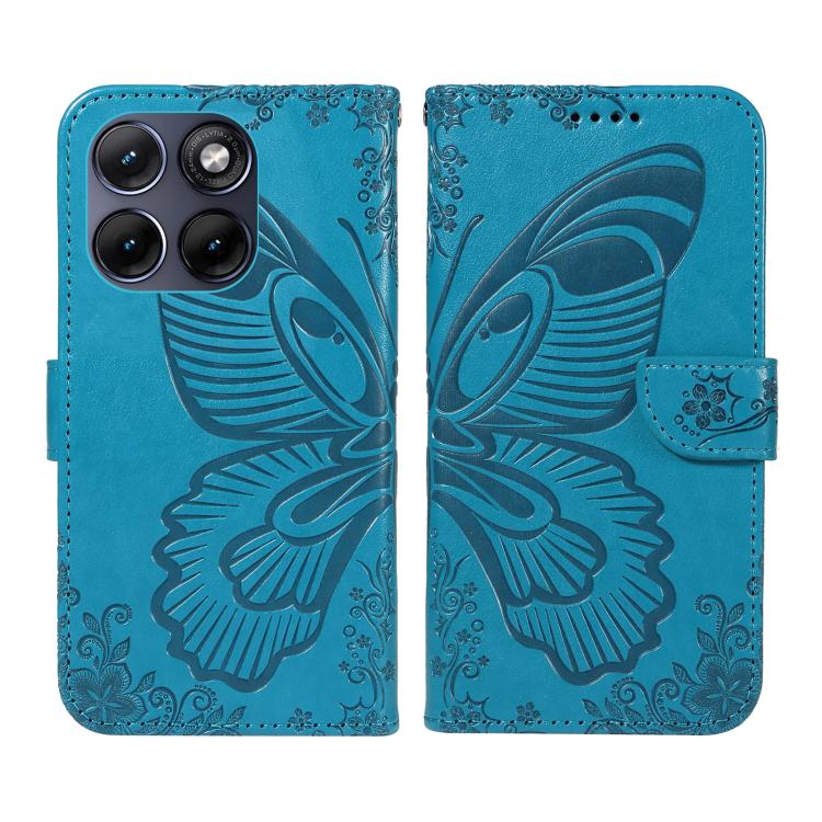 For Motorola Edge 70 Fusion 5G Swallowtail Butterfly Embossed Leather Phone Case