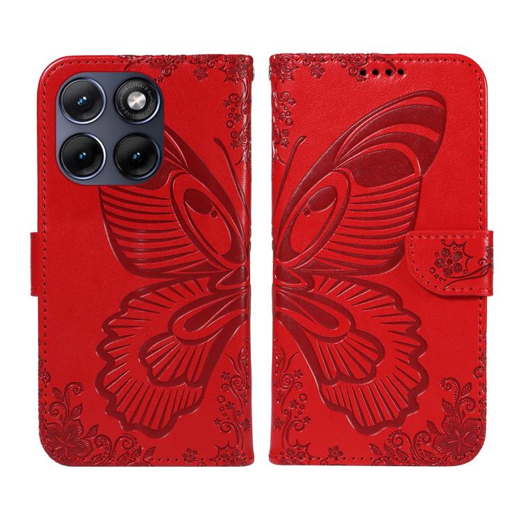 For Motorola Edge 70 Fusion 5G Swallowtail Butterfly Embossed Leather Phone Case