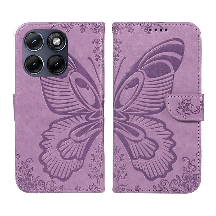 For Motorola Edge 70 Fusion 5G Swallowtail Butterfly Embossed Leather Phone Case