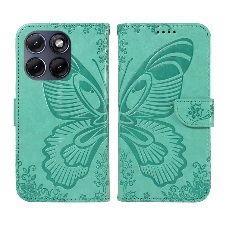 For Motorola Edge 70 Fusion 5G Swallowtail Butterfly Embossed Leather Phone Case