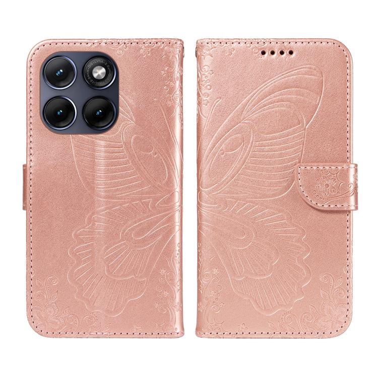 For Motorola Edge 70 Fusion 5G Swallowtail Butterfly Embossed Leather Phone Case