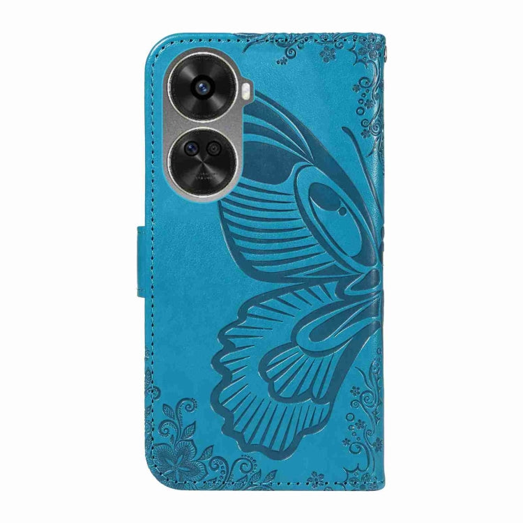 For Huawei nova 11 SE 4G Swallowtail Butterfly Embossed Leather Phone Case