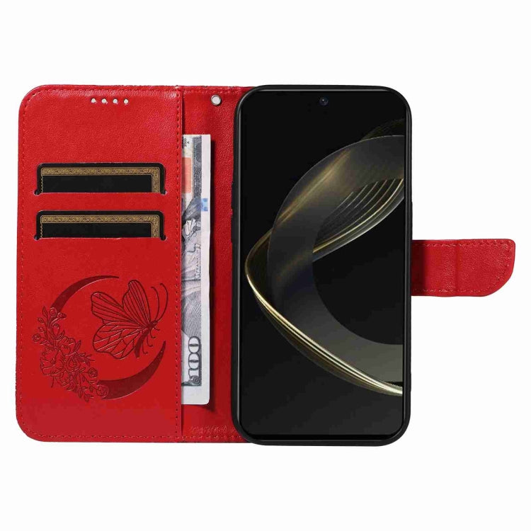 For Huawei nova 11 SE 4G Swallowtail Butterfly Embossed Leather Phone Case