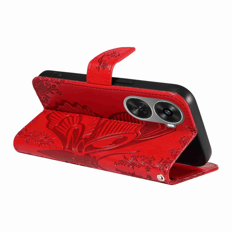 For Huawei nova 11 SE 4G Swallowtail Butterfly Embossed Leather Phone Case