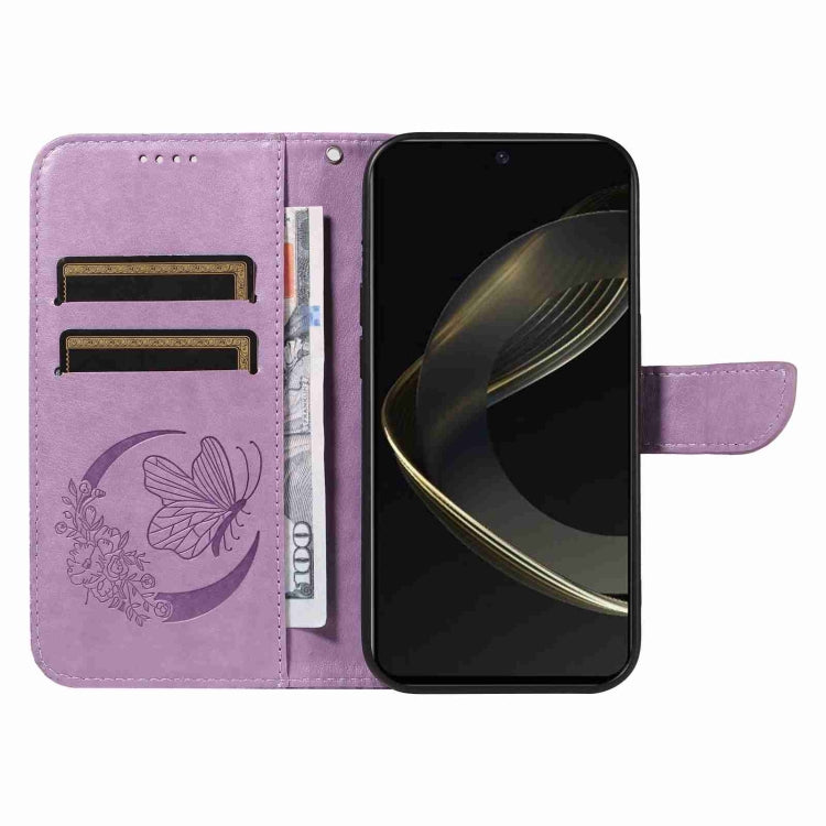 For Huawei nova 11 SE 4G Swallowtail Butterfly Embossed Leather Phone Case