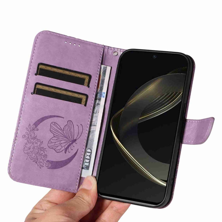 For Huawei nova 11 SE 4G Swallowtail Butterfly Embossed Leather Phone Case