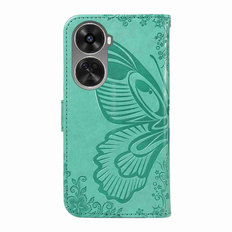 For Huawei nova 11 SE 4G Swallowtail Butterfly Embossed Leather Phone Case