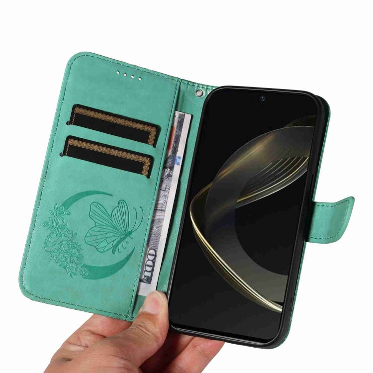 For Huawei nova 11 SE 4G Swallowtail Butterfly Embossed Leather Phone Case