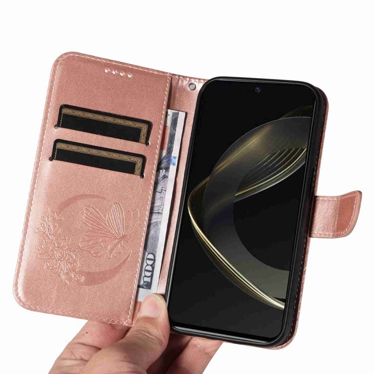 For Huawei nova 11 SE 4G Swallowtail Butterfly Embossed Leather Phone Case
