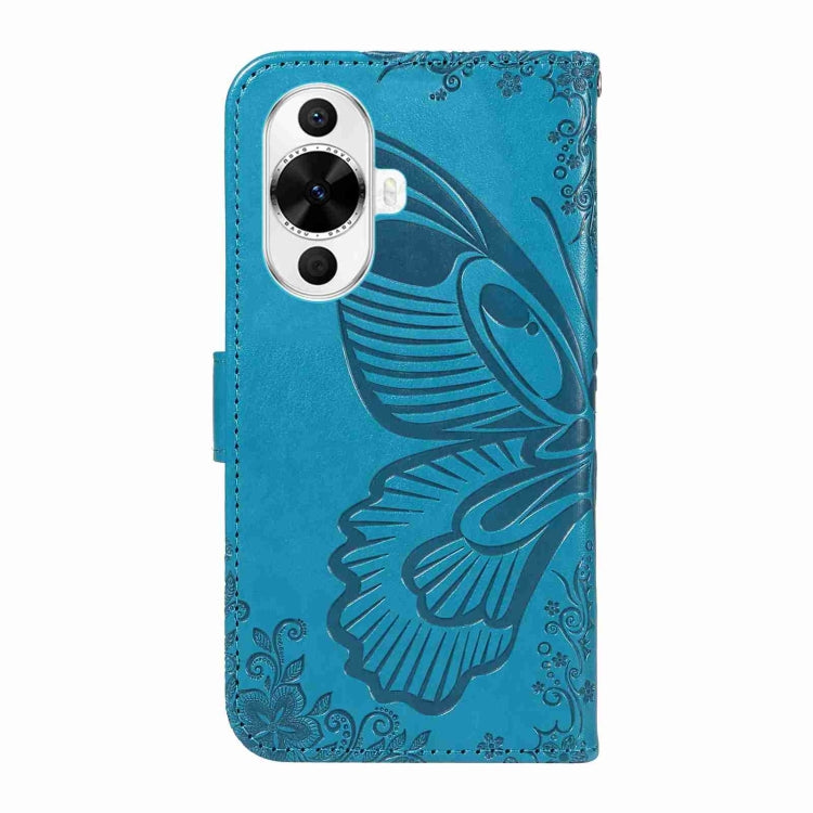 For Huawei nova 11 5G / 12s 4G Swallowtail Butterfly Embossed Leather Phone Case