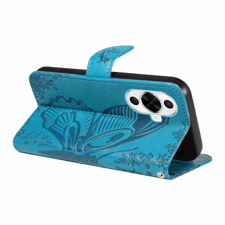 For Huawei nova 11 5G / 12s 4G Swallowtail Butterfly Embossed Leather Phone Case