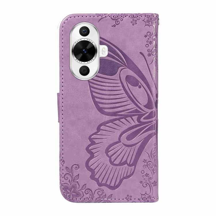 For Huawei nova 11 5G / 12s 4G Swallowtail Butterfly Embossed Leather Phone Case