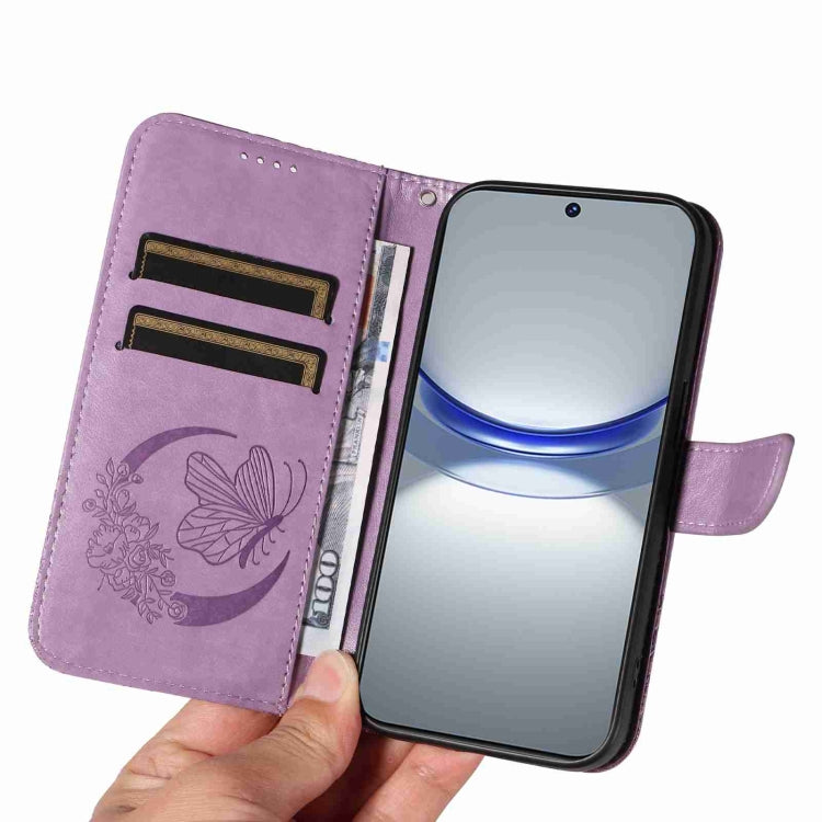 For Huawei nova 11 5G / 12s 4G Swallowtail Butterfly Embossed Leather Phone Case