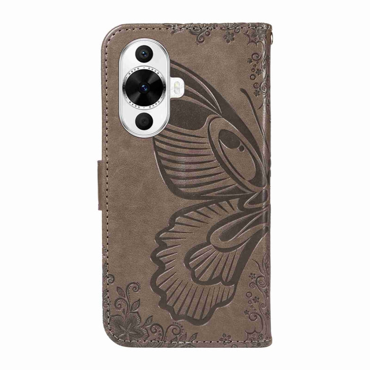 For Huawei nova 11 5G / 12s 4G Swallowtail Butterfly Embossed Leather Phone Case