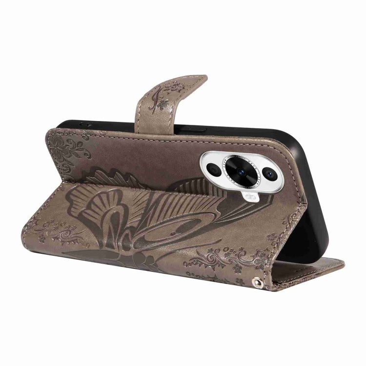 For Huawei nova 11 5G / 12s 4G Swallowtail Butterfly Embossed Leather Phone Case