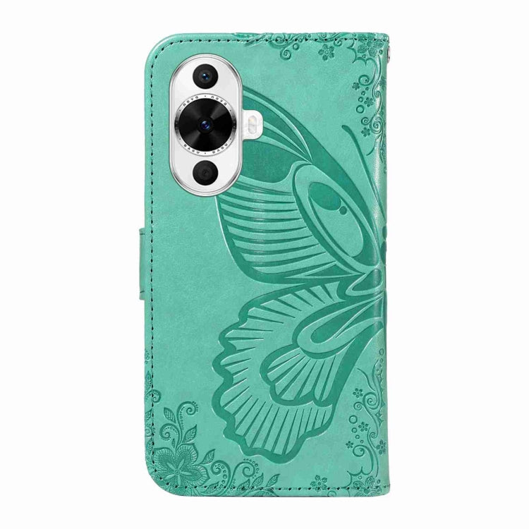 For Huawei nova 11 5G / 12s 4G Swallowtail Butterfly Embossed Leather Phone Case