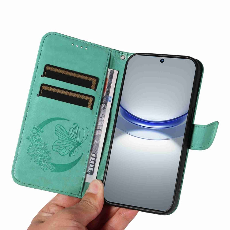 For Huawei nova 11 5G / 12s 4G Swallowtail Butterfly Embossed Leather Phone Case