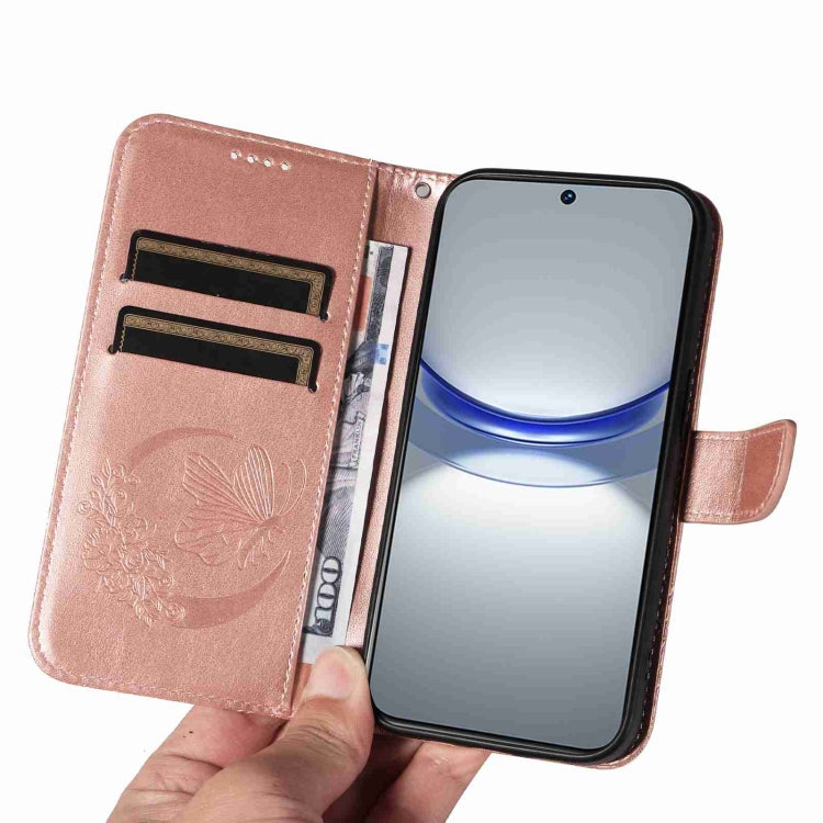 For Huawei nova 11 5G / 12s 4G Swallowtail Butterfly Embossed Leather Phone Case