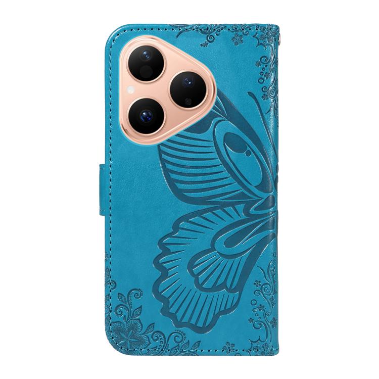 For Huawei Pura 80 5G Swallowtail Butterfly Embossed Leather Phone Case