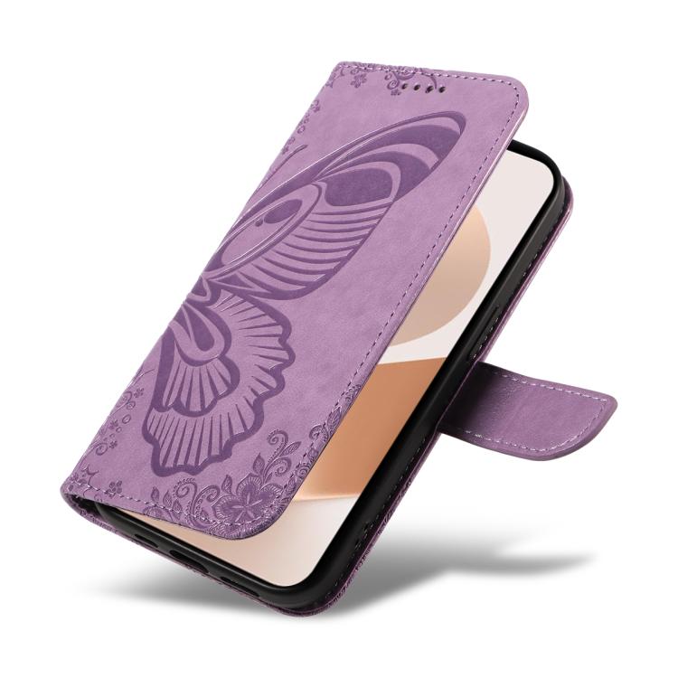For Huawei Pura 80 5G Swallowtail Butterfly Embossed Leather Phone Case