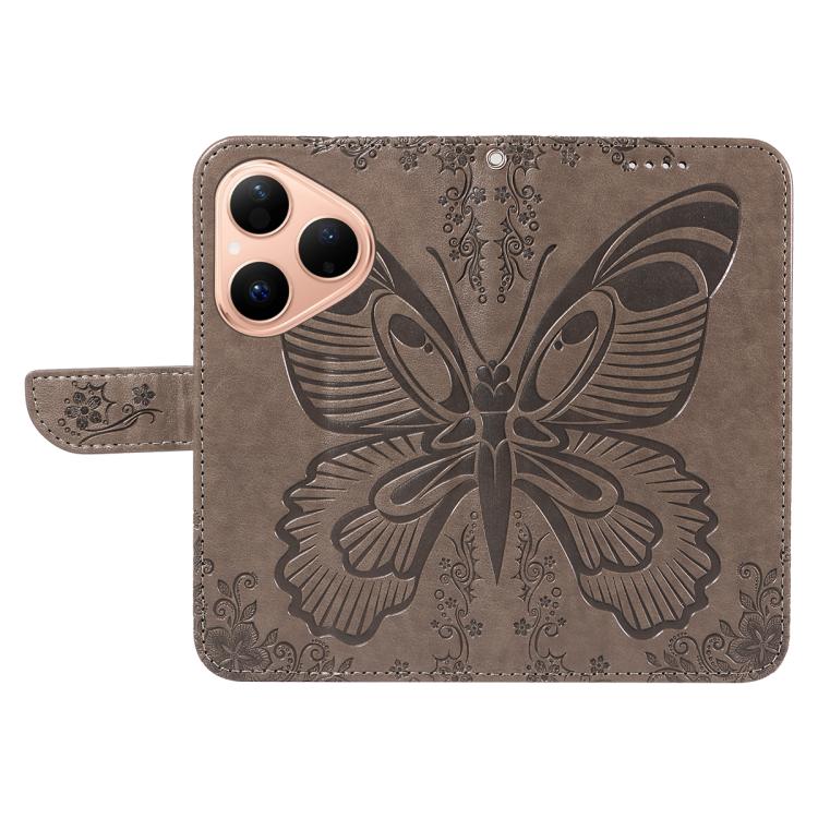 For Huawei Pura 80 5G Swallowtail Butterfly Embossed Leather Phone Case
