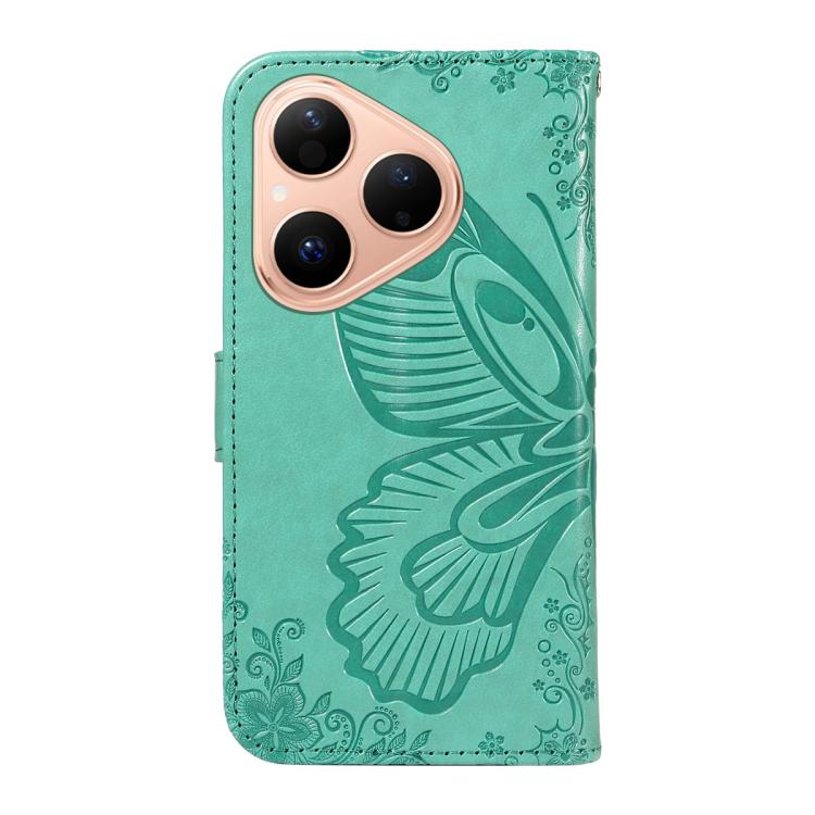 For Huawei Pura 80 5G Swallowtail Butterfly Embossed Leather Phone Case