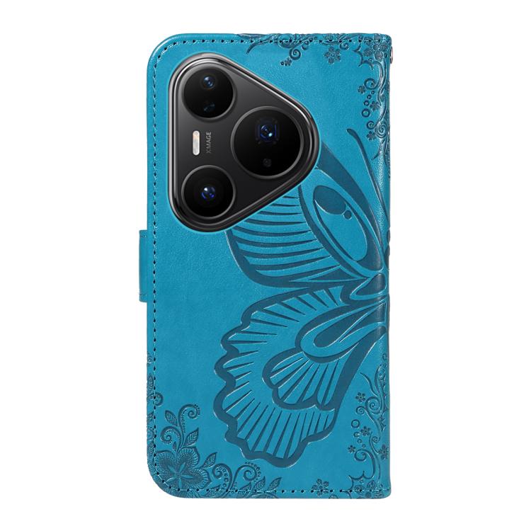 For Huawei Pura 80 Pro 5G Swallowtail Butterfly Embossed Leather Phone Case