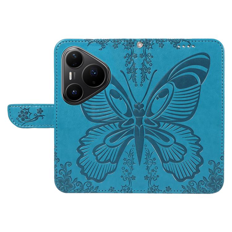For Huawei Pura 80 Pro 5G Swallowtail Butterfly Embossed Leather Phone Case