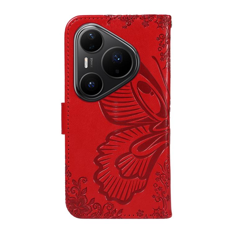 For Huawei Pura 80 Pro 5G Swallowtail Butterfly Embossed Leather Phone Case