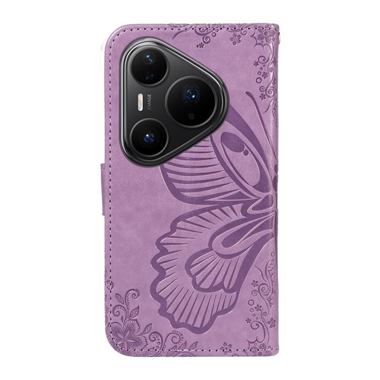 For Huawei Pura 80 Pro 5G Swallowtail Butterfly Embossed Leather Phone Case