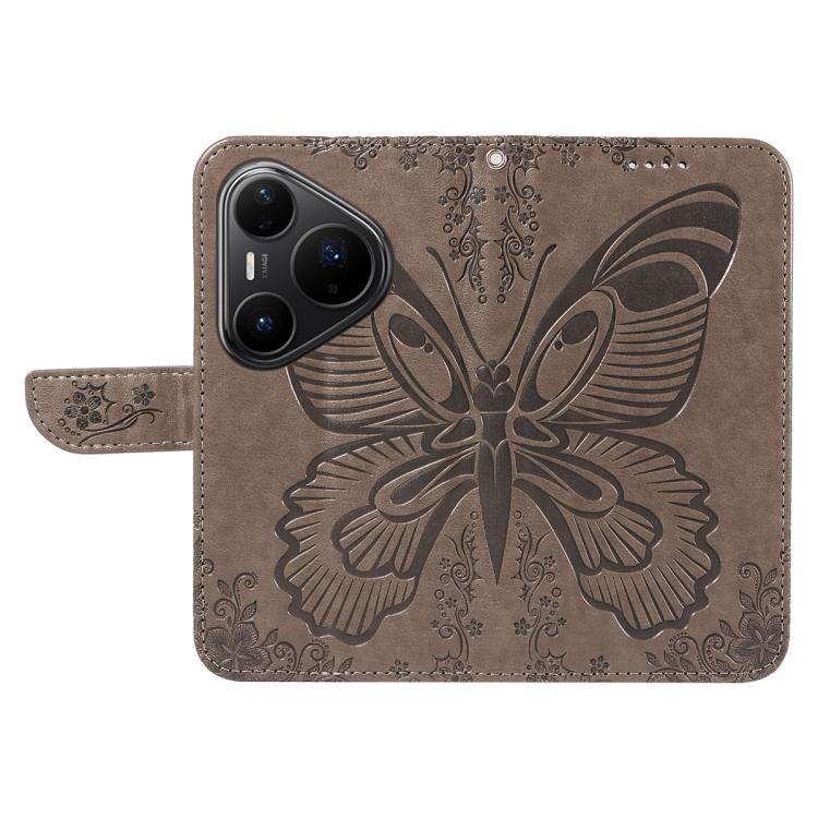 For Huawei Pura 80 Pro 5G Swallowtail Butterfly Embossed Leather Phone Case