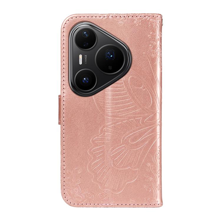 For Huawei Pura 80 Pro 5G Swallowtail Butterfly Embossed Leather Phone Case