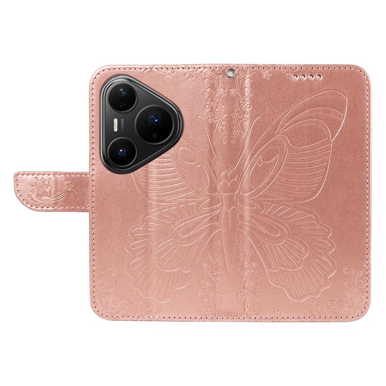 For Huawei Pura 80 Pro 5G Swallowtail Butterfly Embossed Leather Phone Case