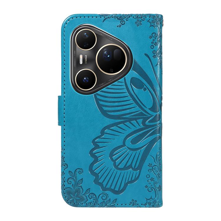 For Huawei Pura 80 Ultra 5G Swallowtail Butterfly Embossed Leather Phone Case