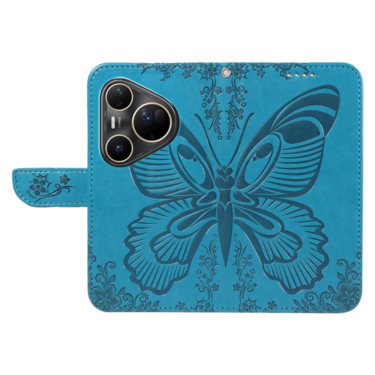 For Huawei Pura 80 Ultra 5G Swallowtail Butterfly Embossed Leather Phone Case