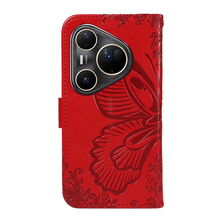 For Huawei Pura 80 Ultra 5G Swallowtail Butterfly Embossed Leather Phone Case