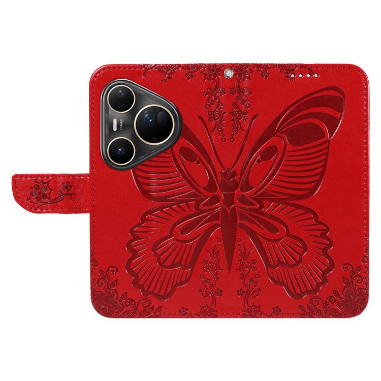 For Huawei Pura 80 Ultra 5G Swallowtail Butterfly Embossed Leather Phone Case