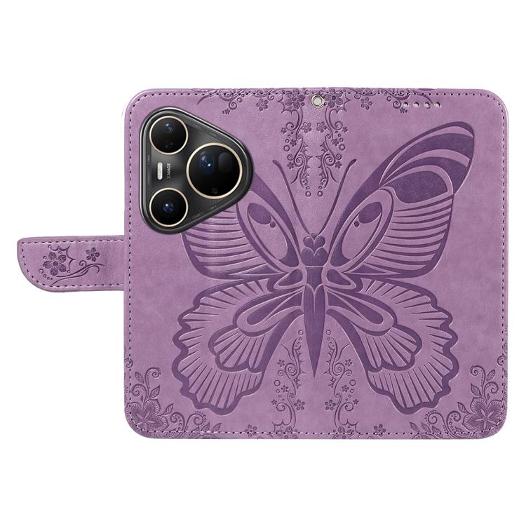 For Huawei Pura 80 Ultra 5G Swallowtail Butterfly Embossed Leather Phone Case