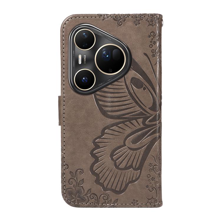 For Huawei Pura 80 Ultra 5G Swallowtail Butterfly Embossed Leather Phone Case